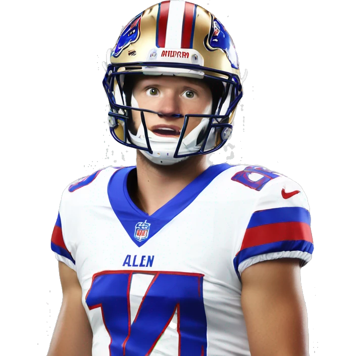 Josh Allen in jersey number 17 emoji