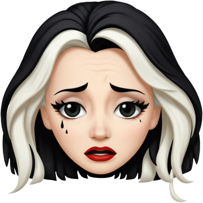 Cruella de vi crying emoji