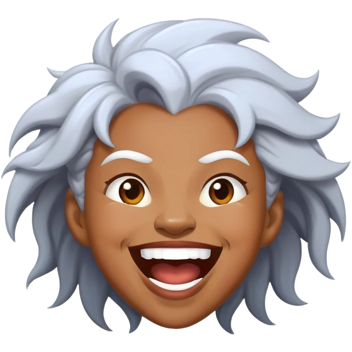 Storm from x men laughing emoji