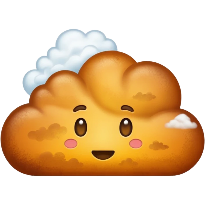 A huge fart stinky emoji