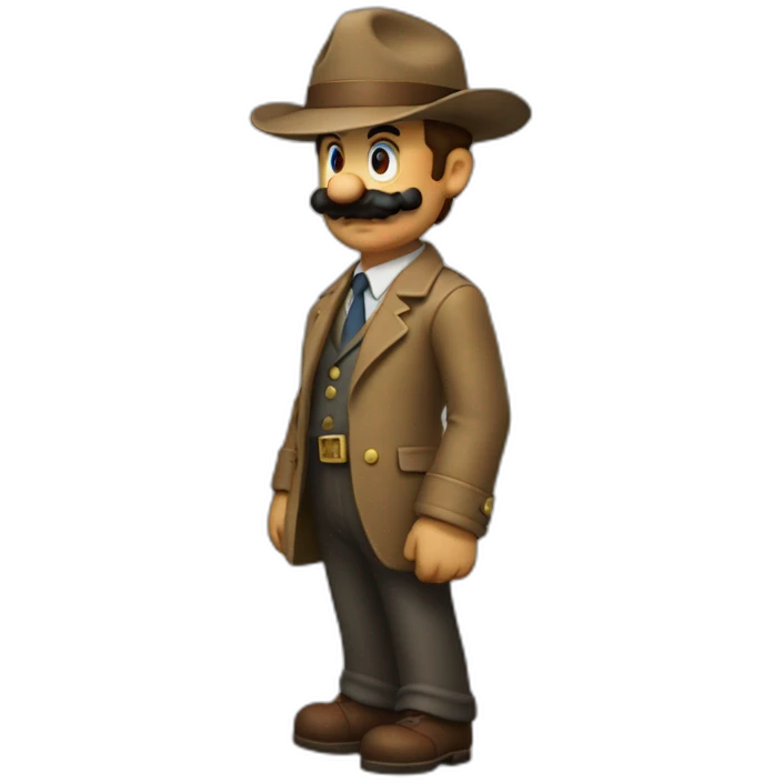 Mario detective emoji