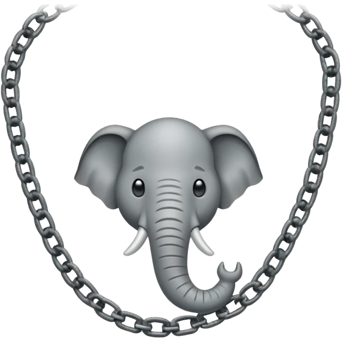 pata de elefante encadenada emoji