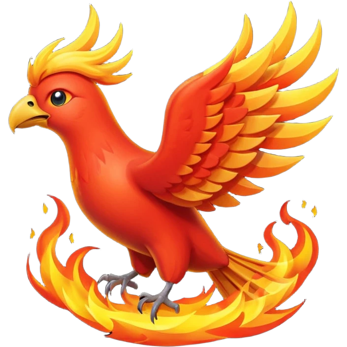 Fire-bird emoji
