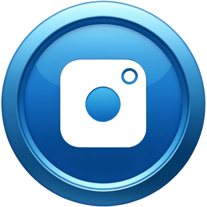 Instagram verified account badge, also known as the blue tick. emoji