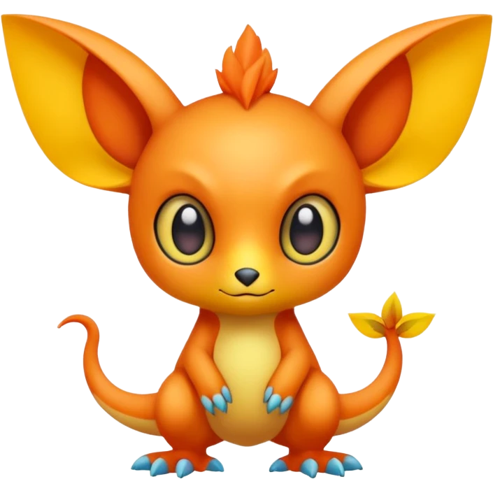 Cute cartoonic anime-Fantasy-Fakémon-creature (full body) emoji