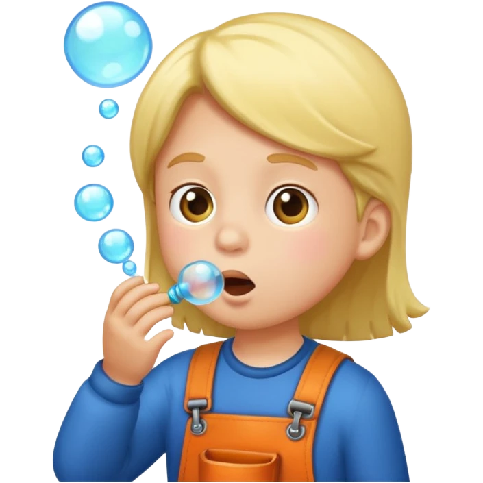 Bubble Blowing Kid emoji