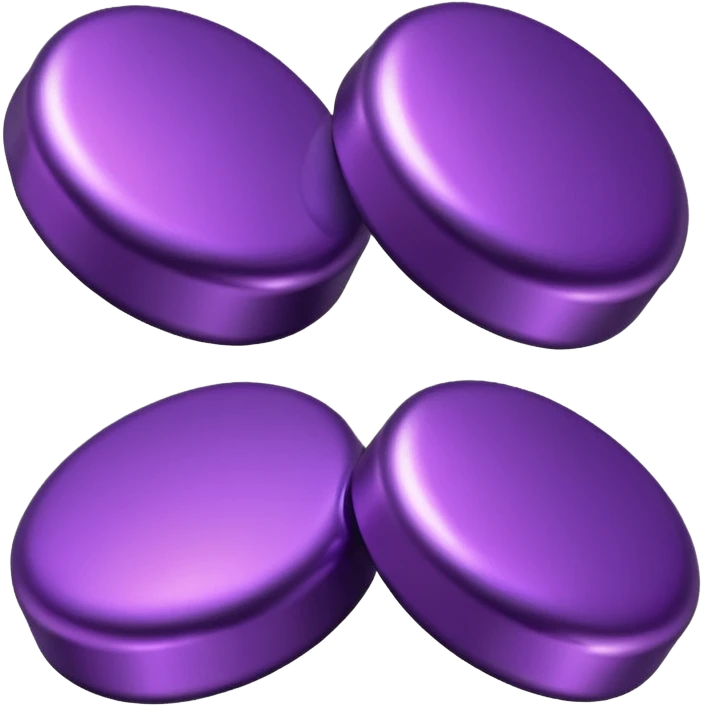 dark purple metallic candy emoji