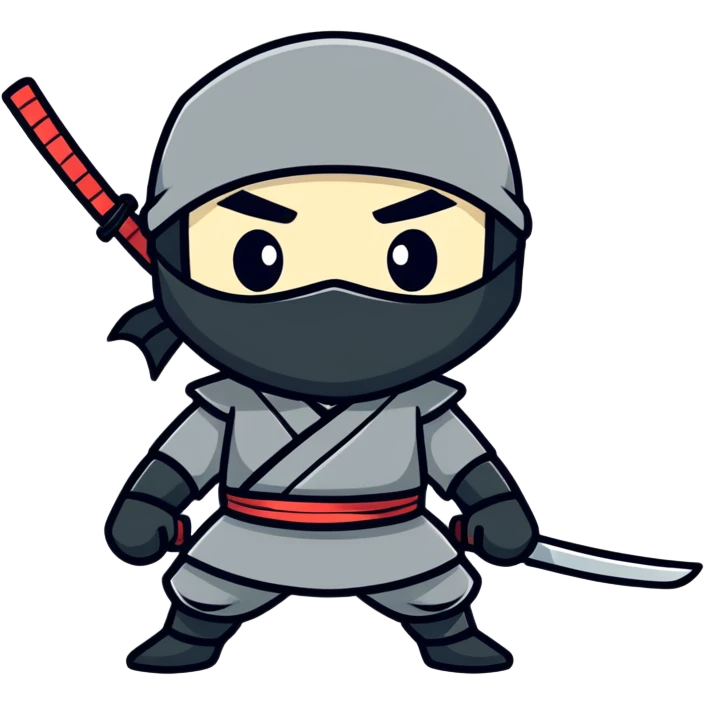 Midget ninja emoji