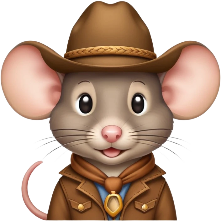 Ratón vaquero emoji