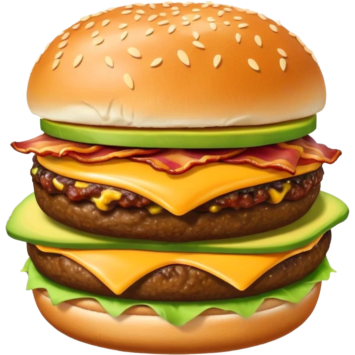 Avocado Bacon Cheeseburger  emoji