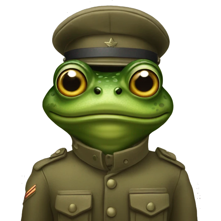 soilder frog emoji