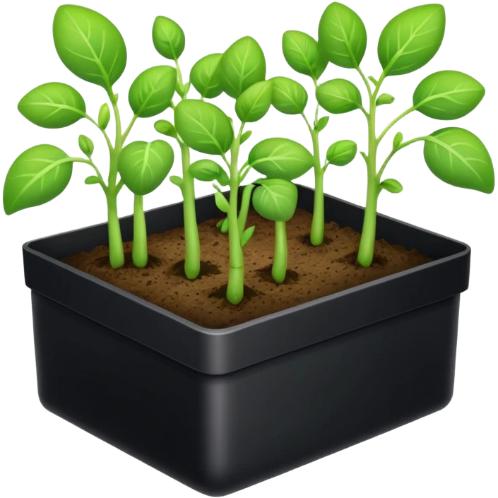 aromatic sprouts thin black box emoji