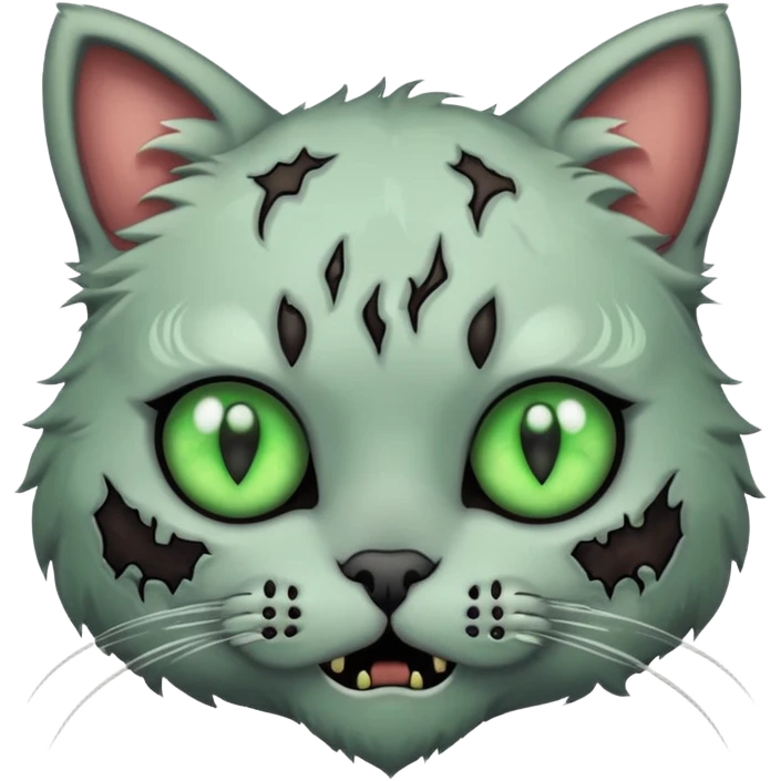 cute zombie cat emoji