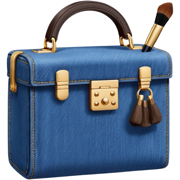 Make up kit dior denim design emoji