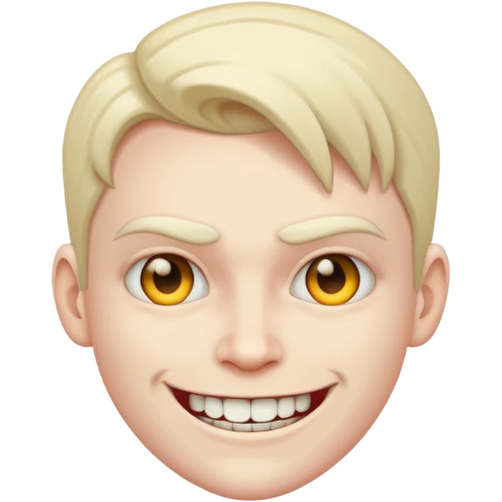 Menacing smile emoji