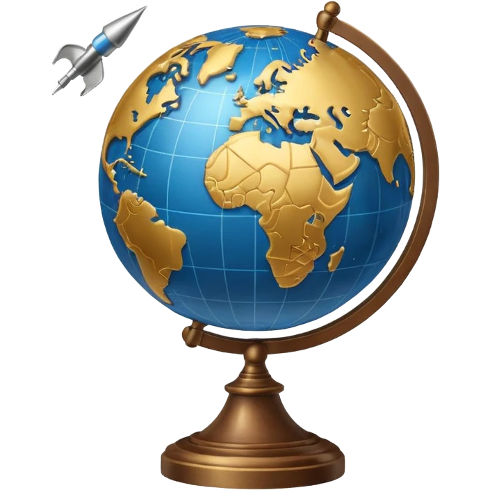 globe and pointer emoji