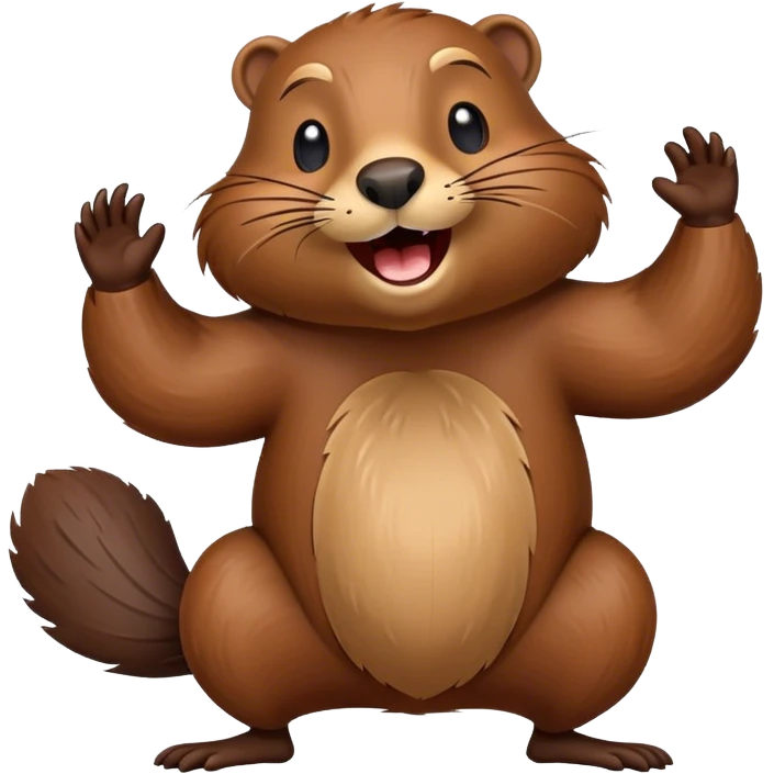 Beaver dancing emoji