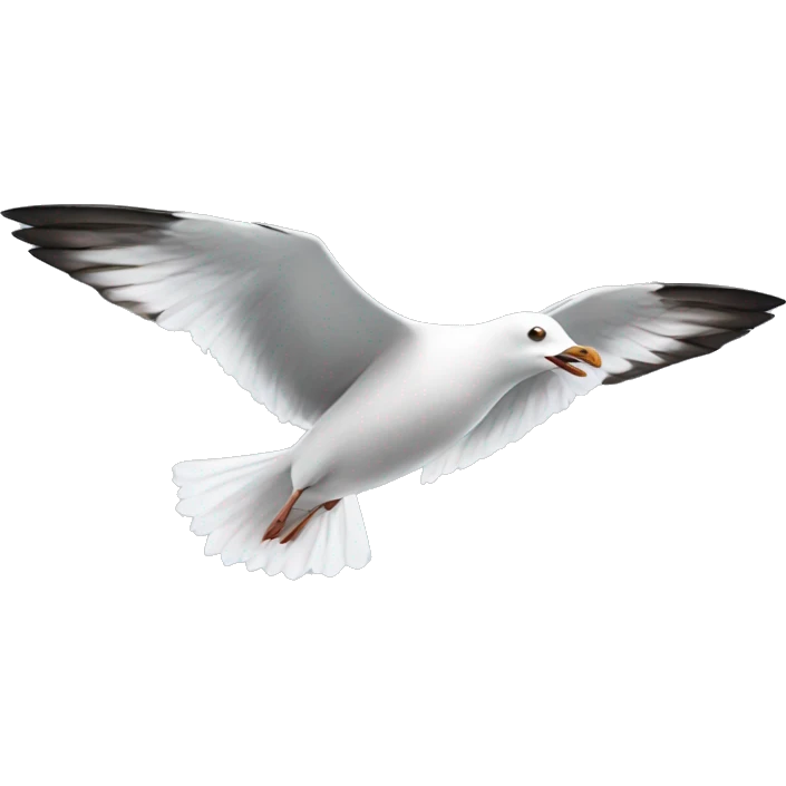 Seagull flying emoji