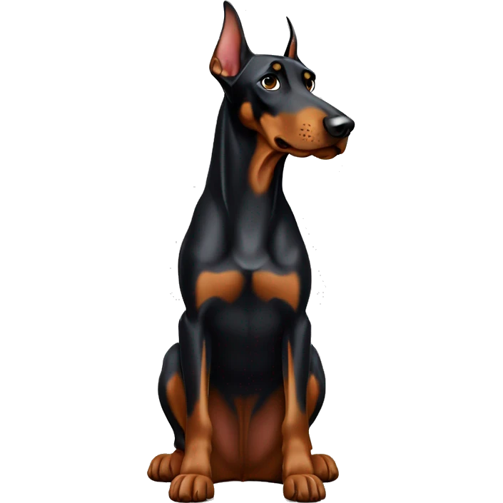 Doberman standing emoji