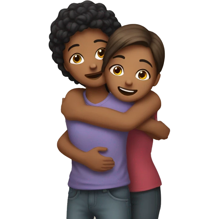 hugging bestie emoji