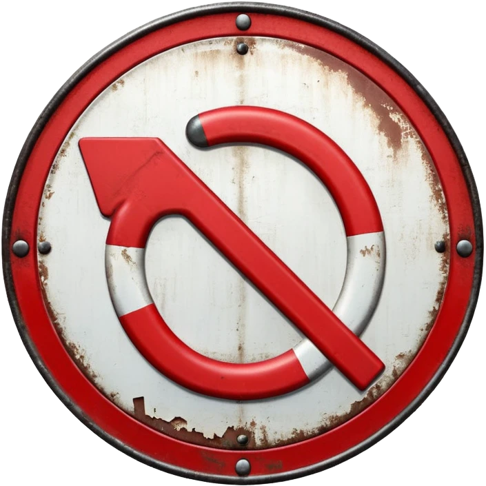 no u turn board emoji