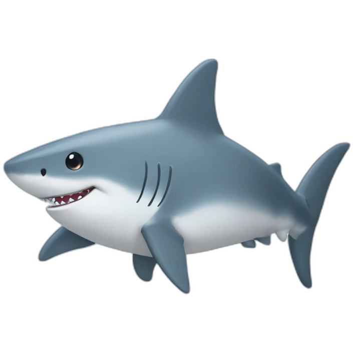 BLÅHAJ fluffy plushy shark emoji