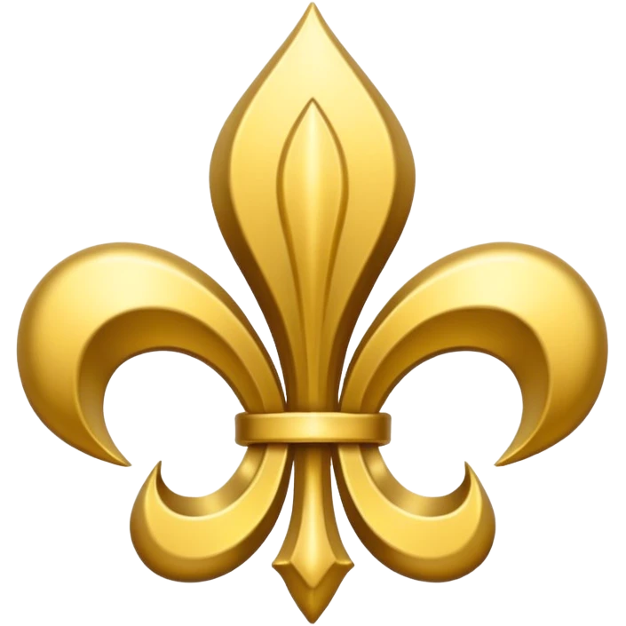 Flor de lis dourada emoji