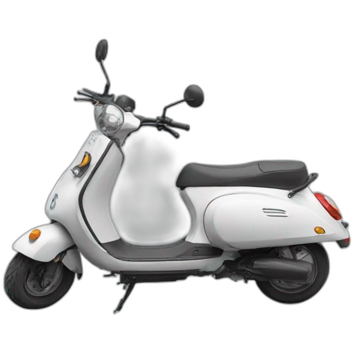Un scooter sur macron emoji
