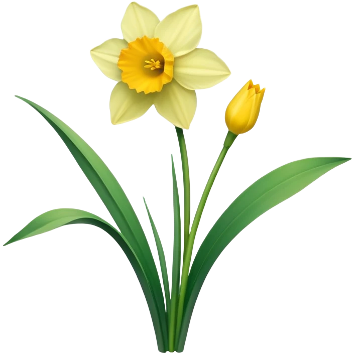 daffodil leaves emoji