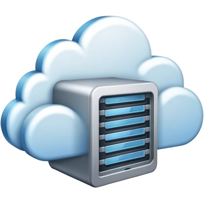 Modern cloud server farm emoji