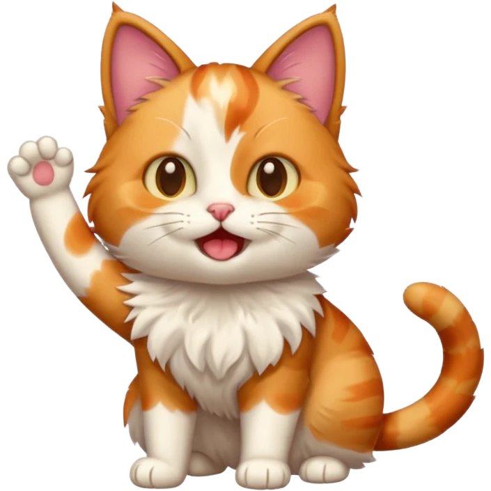 cheerleading cat emoji