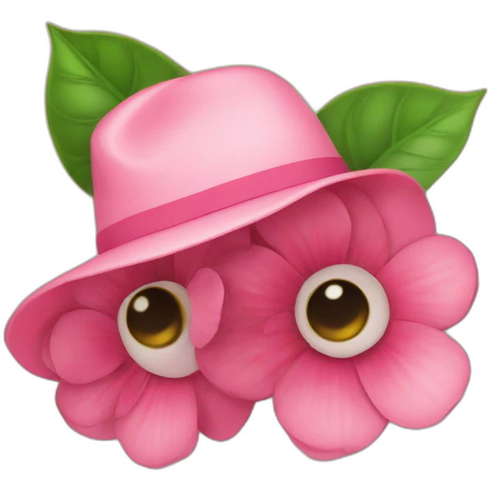 a-flower-with-a-hat emoji