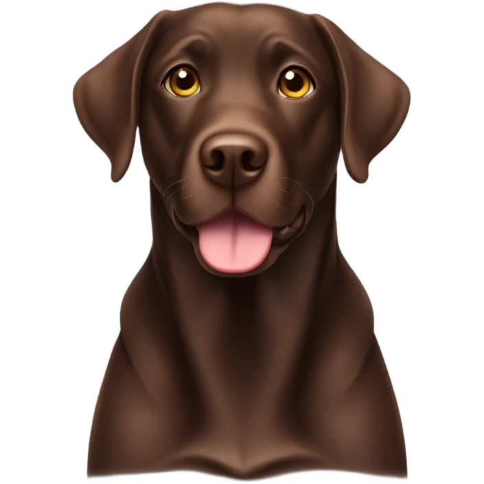 Chocolate lab emoji
