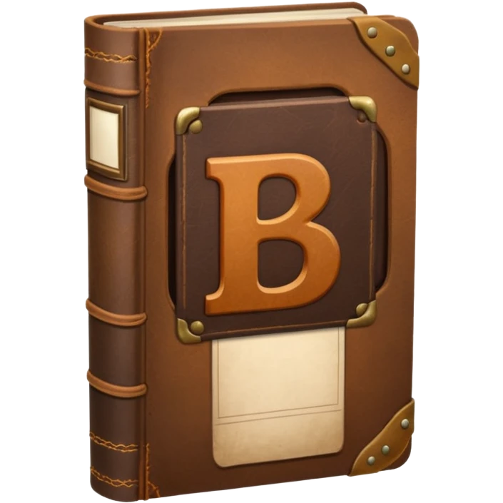 a book with label "B1" on its cover emoji