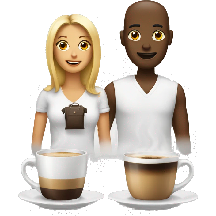 Coffee and shopping  emoji
