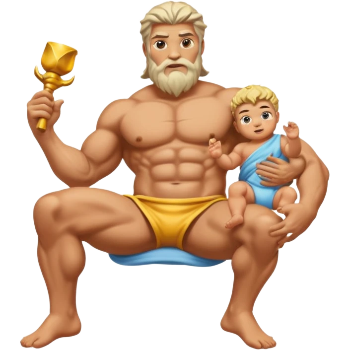 zeus thigh and baby on it emoji