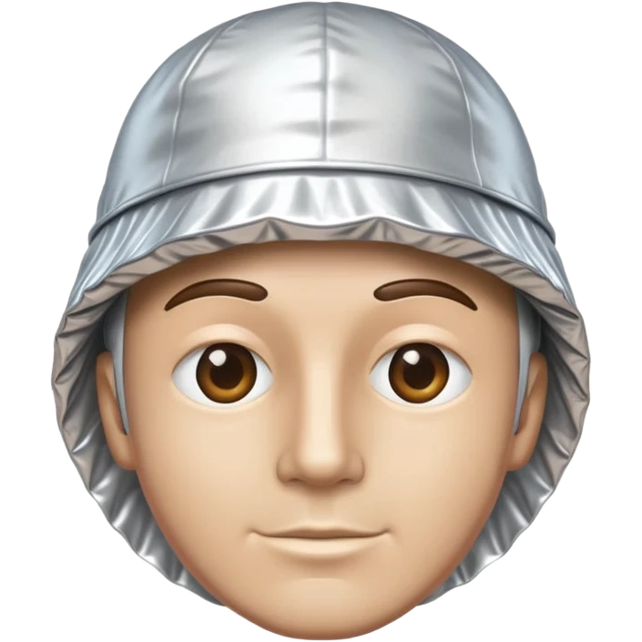 Man in tinfoil hat emoji