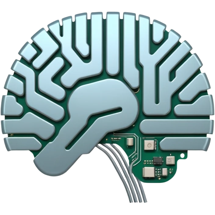 circuit board brain emoji