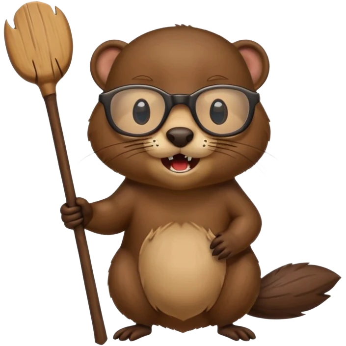 spectacled beaver emoji