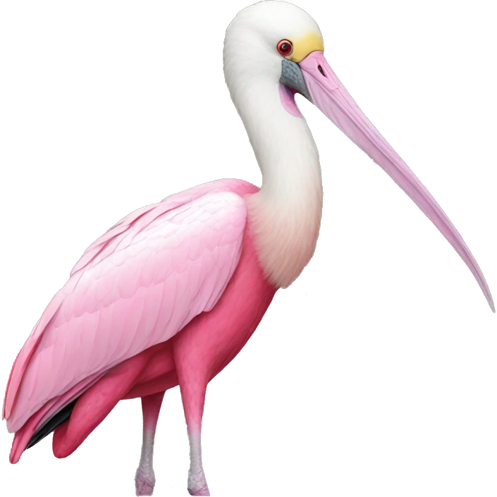 roseate spoonbill spoonbilled emoji emoji