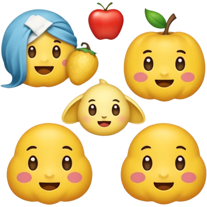 빨간말을 귀여운 이모티콘으로 나타내줘 emoji