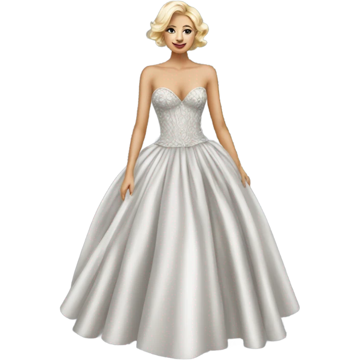 Hyper Realistic detailed luxury dress emoji