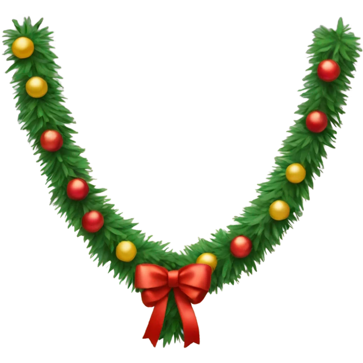 New Year's garland for a tree emoji