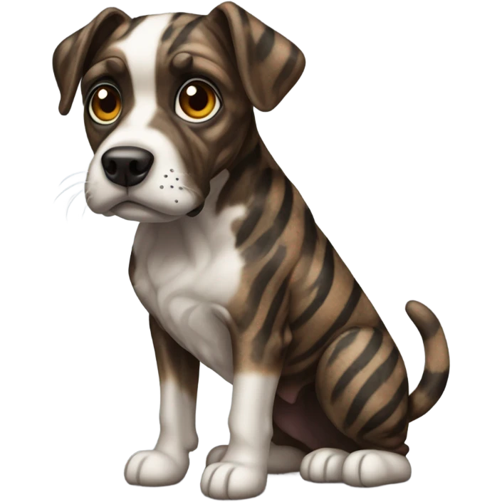 Brindle dog  emoji
