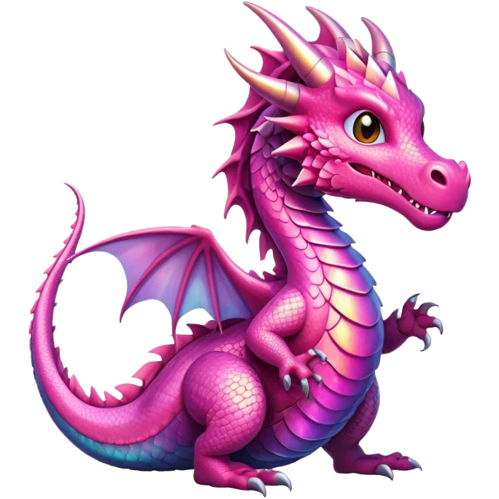 Pink dragon  emoji