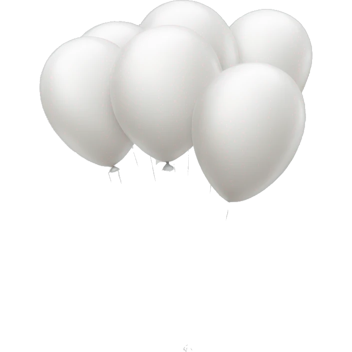 White balloons emoji
