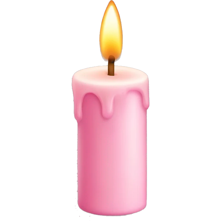 light pink candle  emoji