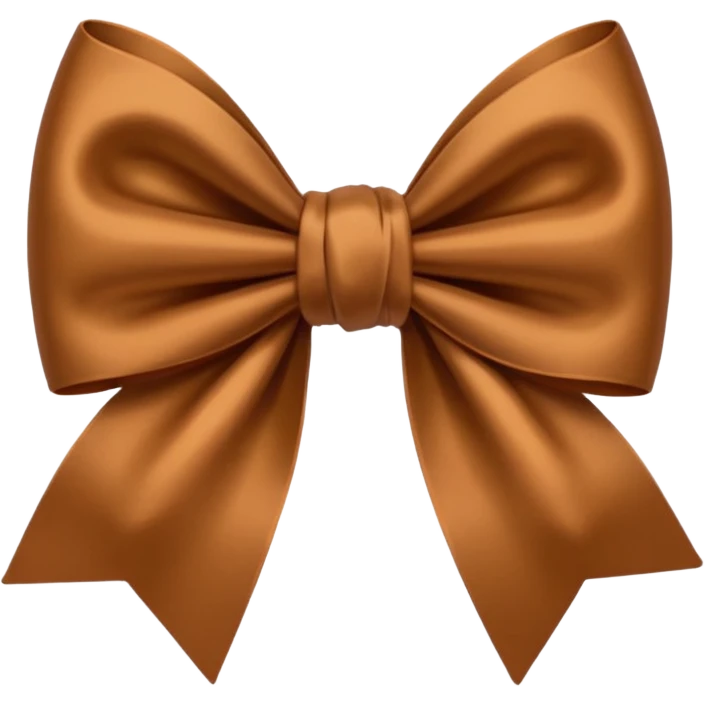 brown bow emoji