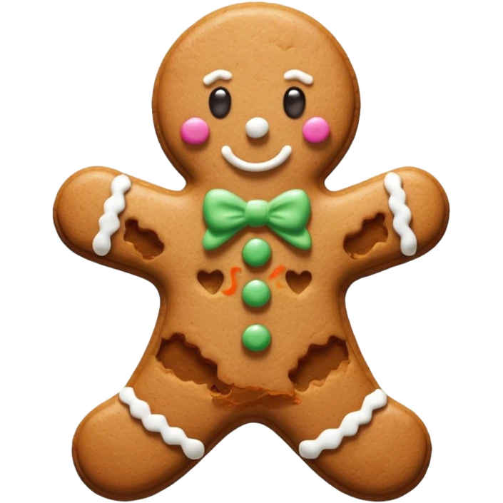 Gingerbread stylised emoji