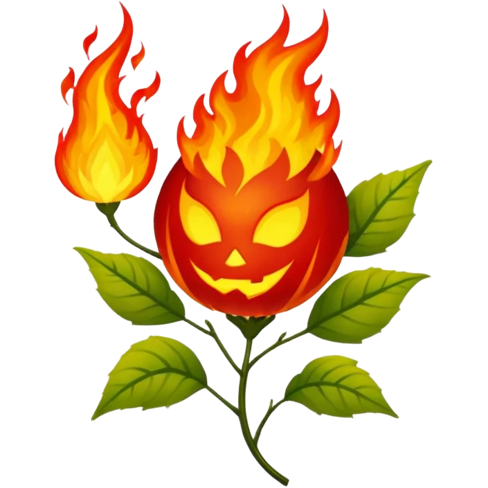 Poison ivy fireball  emoji